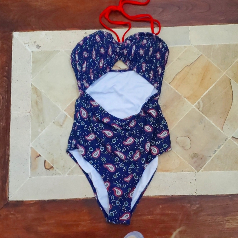 Multicolored One-Piece Bathing Suit